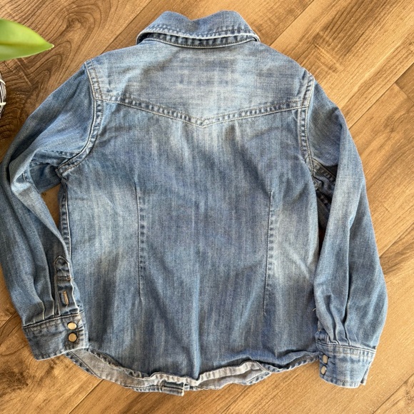 Ralph Lauren Kids Blue Denim snap up shirt size 5 - Picture 7 of 7